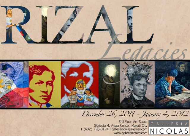 ‘Rizal Legacies’ opens December 26 at Galleria Nicolas